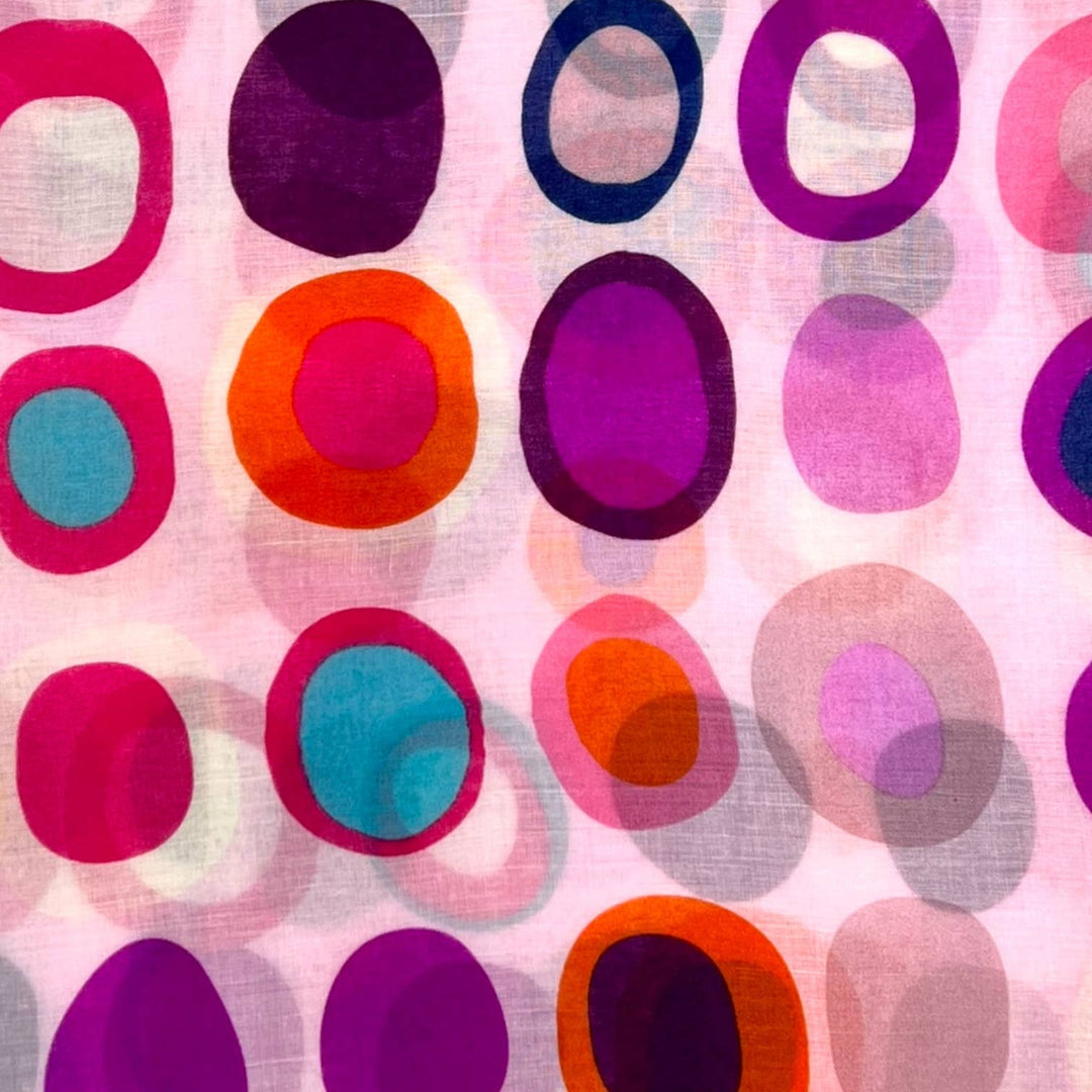 Retro style dots scarf : Beige