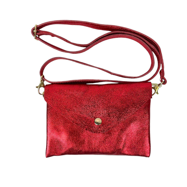Leather Bag: Silver