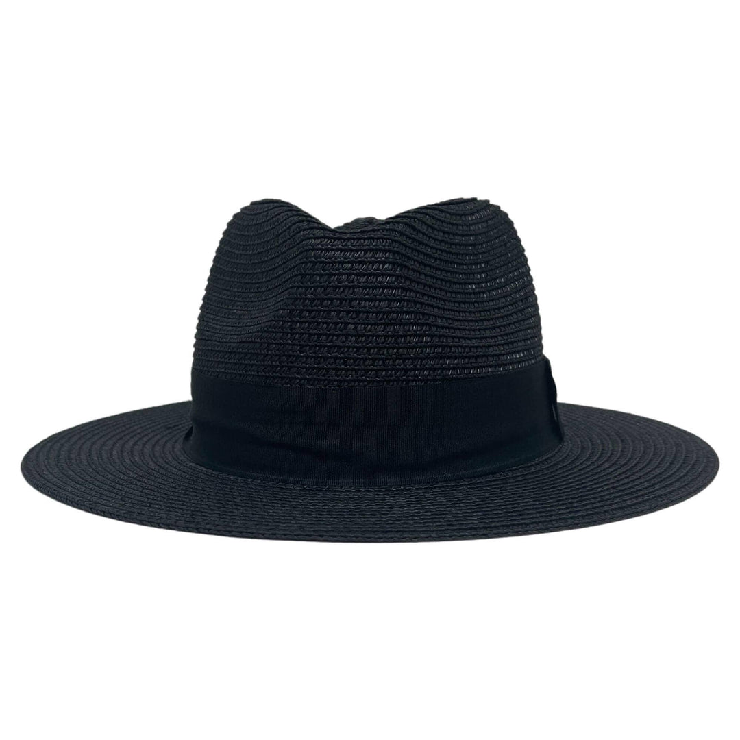 Fedora Straw Hat: Black