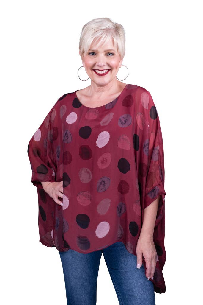 Circle Silk Kaftan (BQ201R):Olive