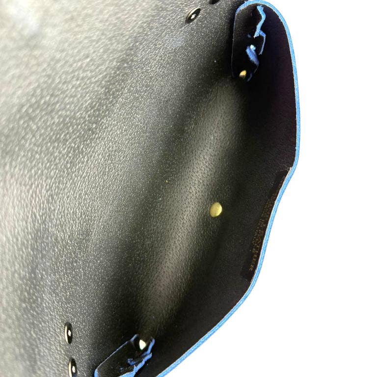Italian Leather Bag: Suede Black
