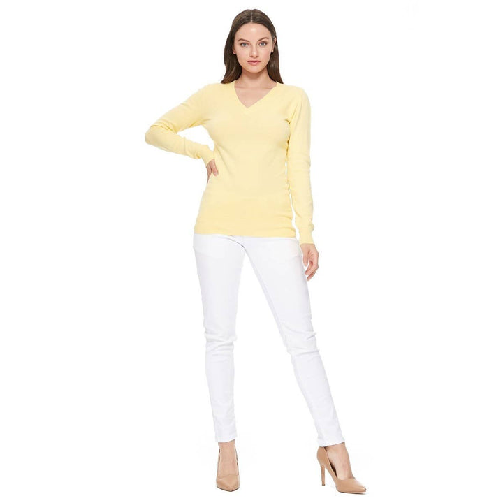 V-Neck Soft Sweater  MK5501: NAVY / S