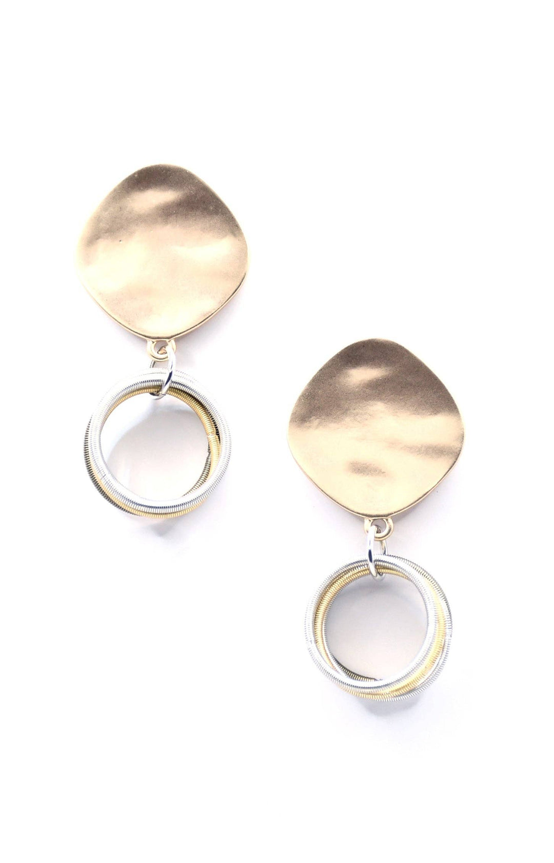 L73K-E Matte Gold Disc Stud