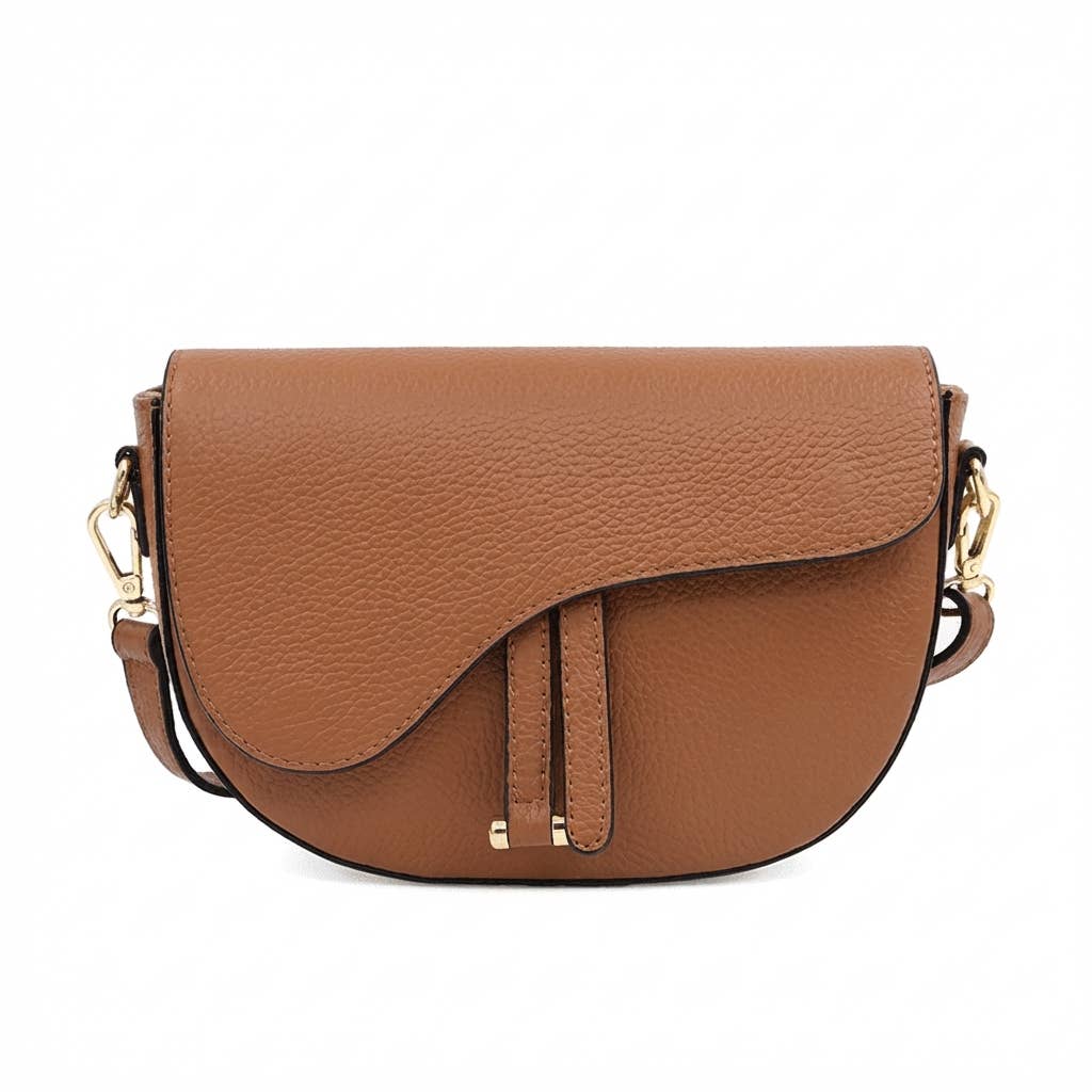 Leather Saddle Bag – Made in Italy: Nero