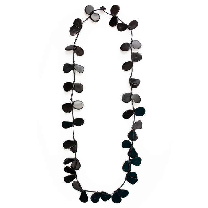 Slice Necklace: Onyx/Charcoal
