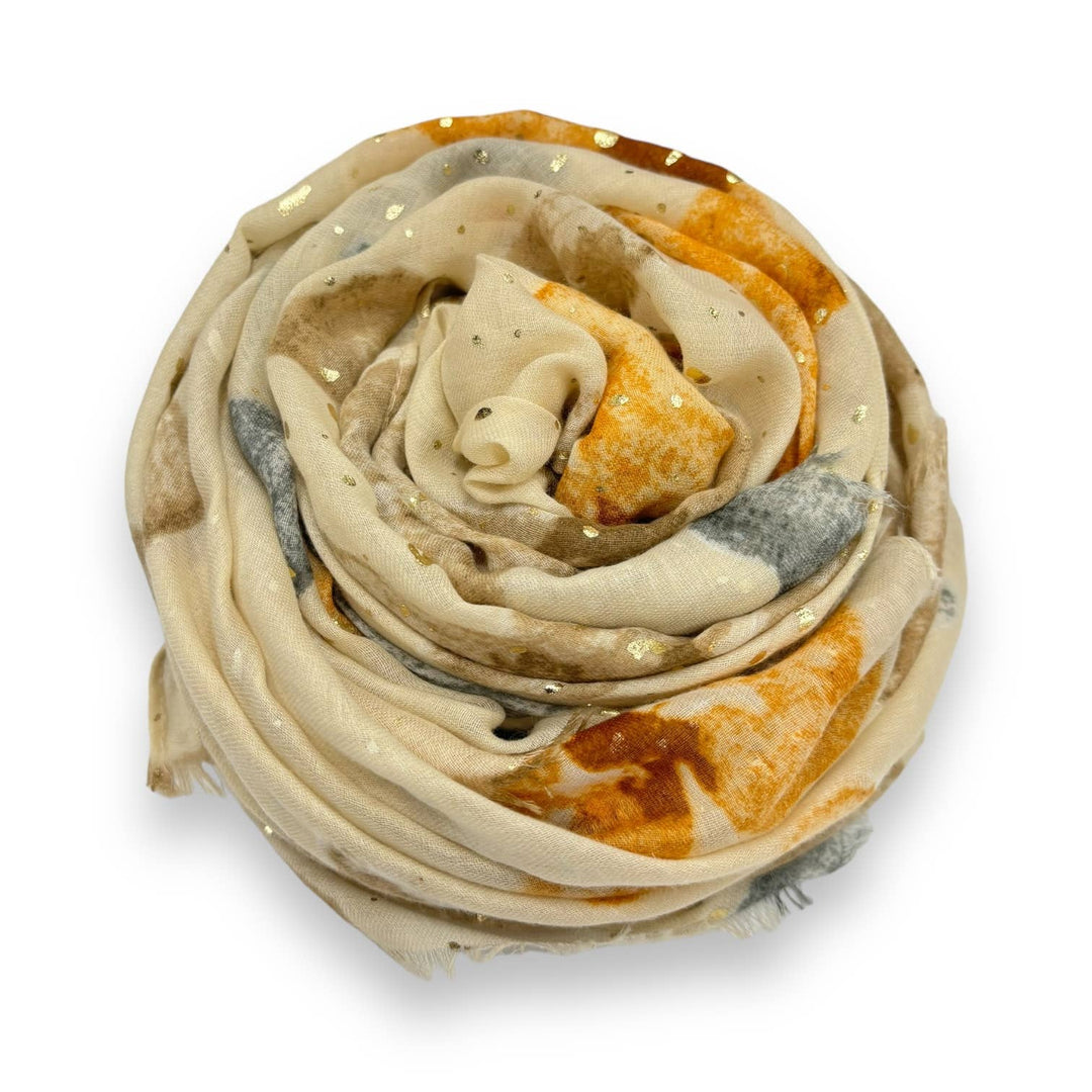 Summer bright scarf: Beige
