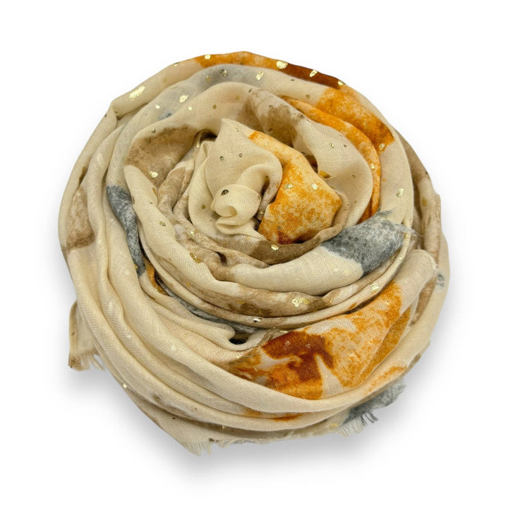 Summer bright scarf: Beige