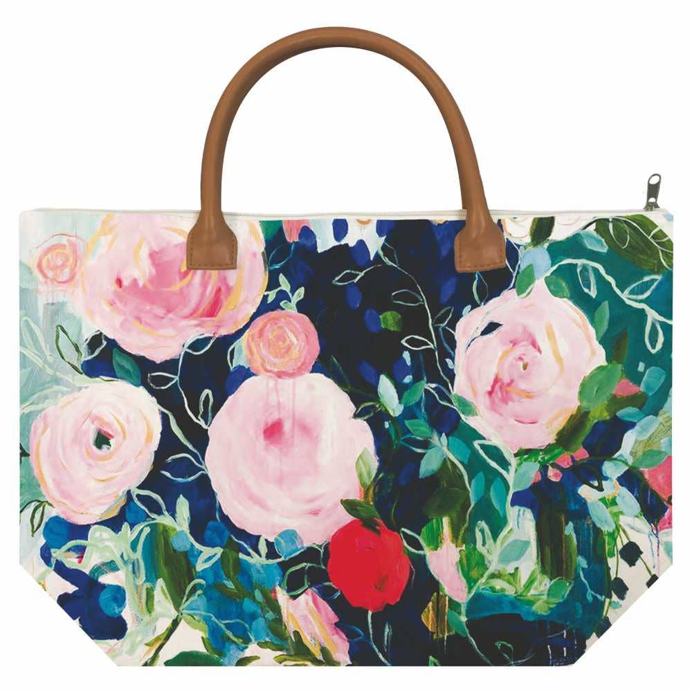 CANVAS TOTE BAG- ROSETTA