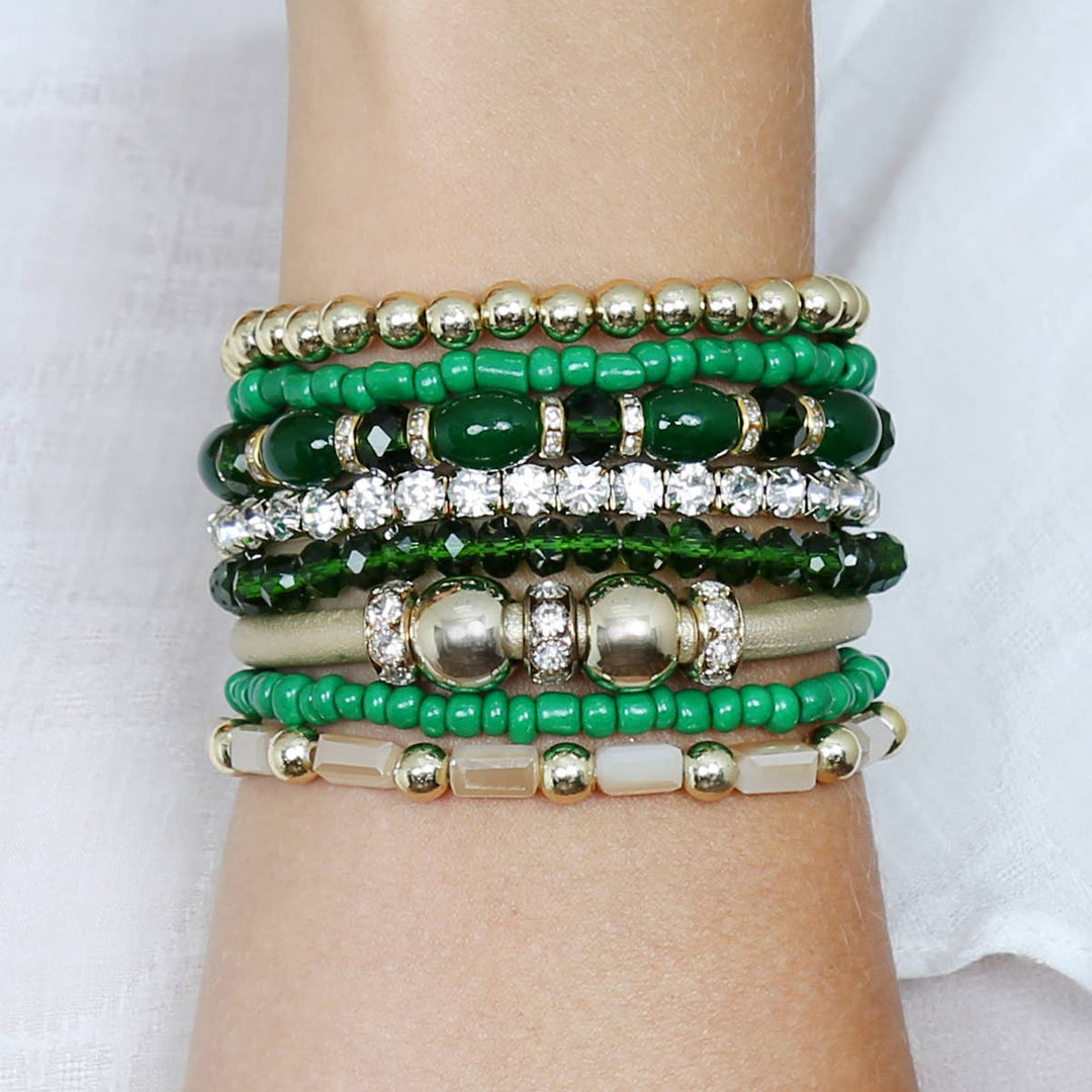 MULTI LINE BRACELET: NATURAL
