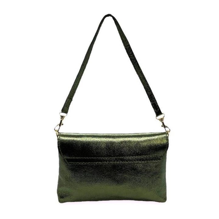 Leather Bag with Bee: Black