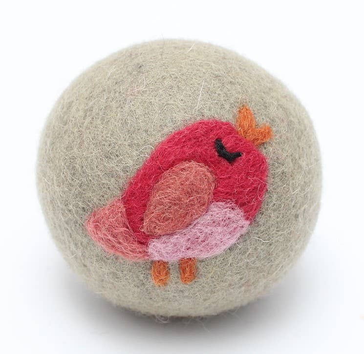 DRYER BALL: Blue Bird (Yellow Ball)