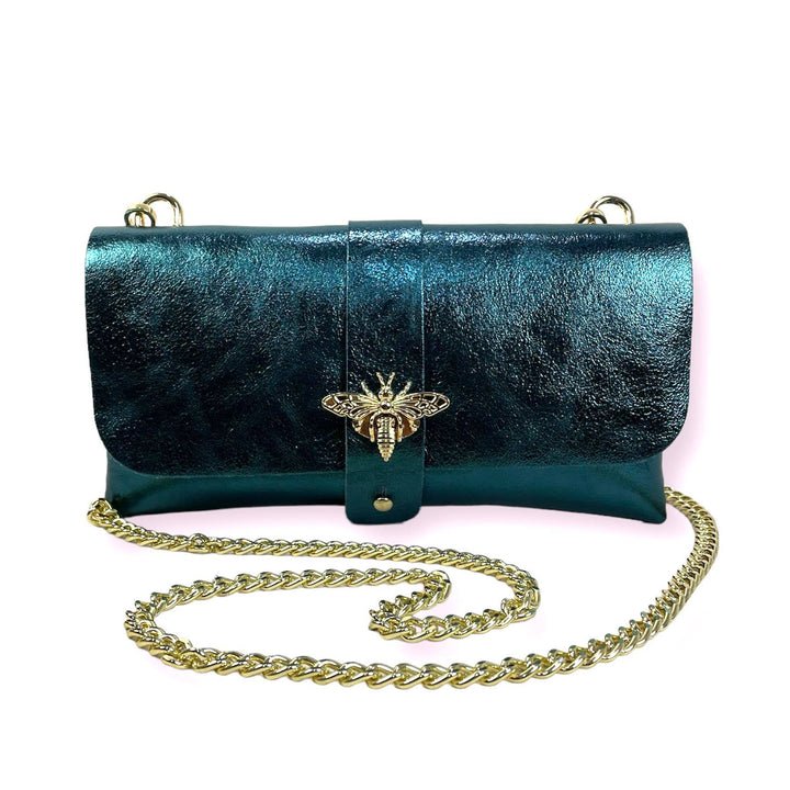 Italian Leather : Olive green