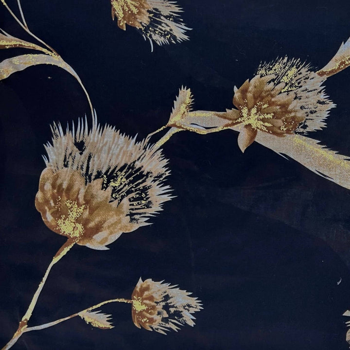Dusty miller scarf: Black