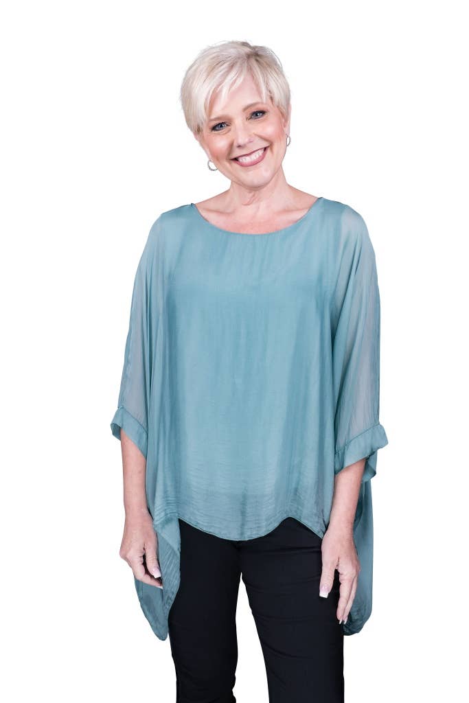 Silk Kaftan (BQ201):Army