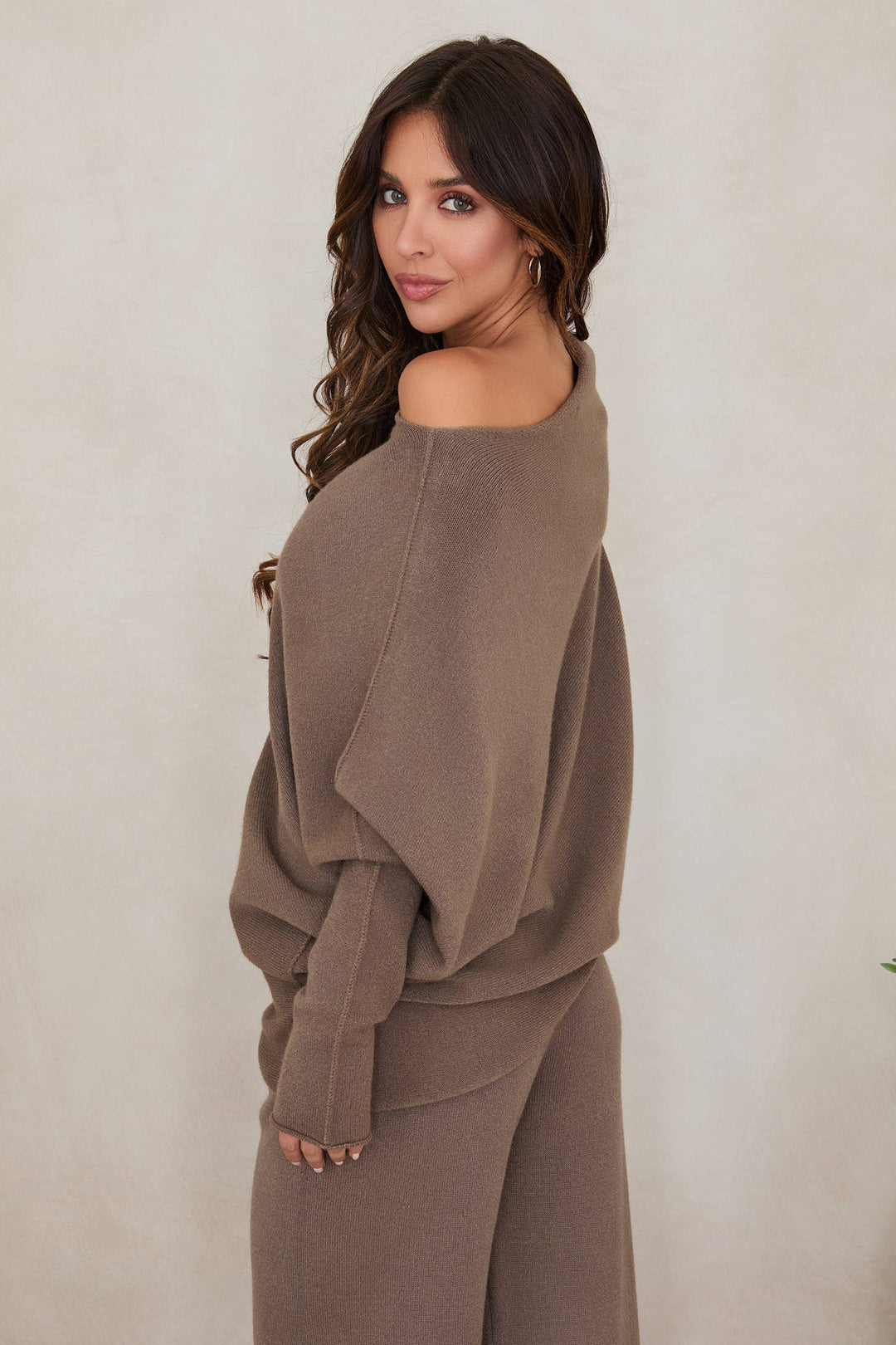 ASYMMETRICAL SWEATER APPLE GREEN): M/L