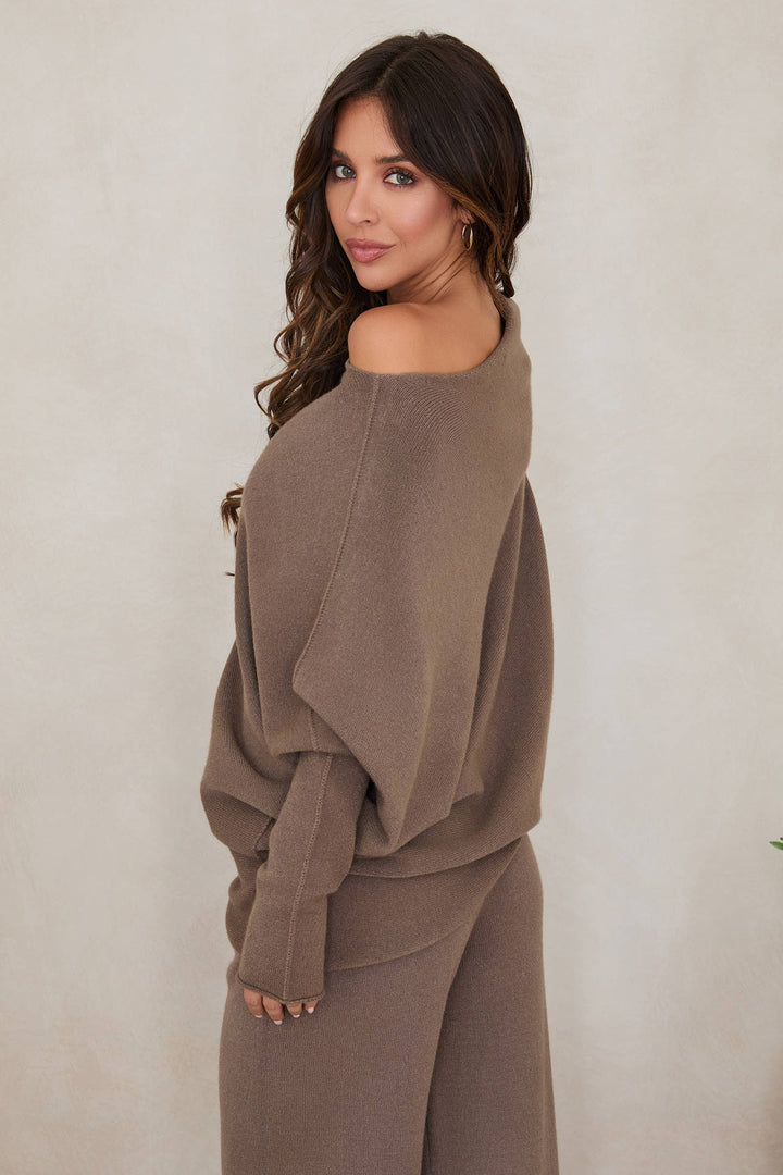 ASYMMETRICAL SWEATER APPLE GREEN): XS/S