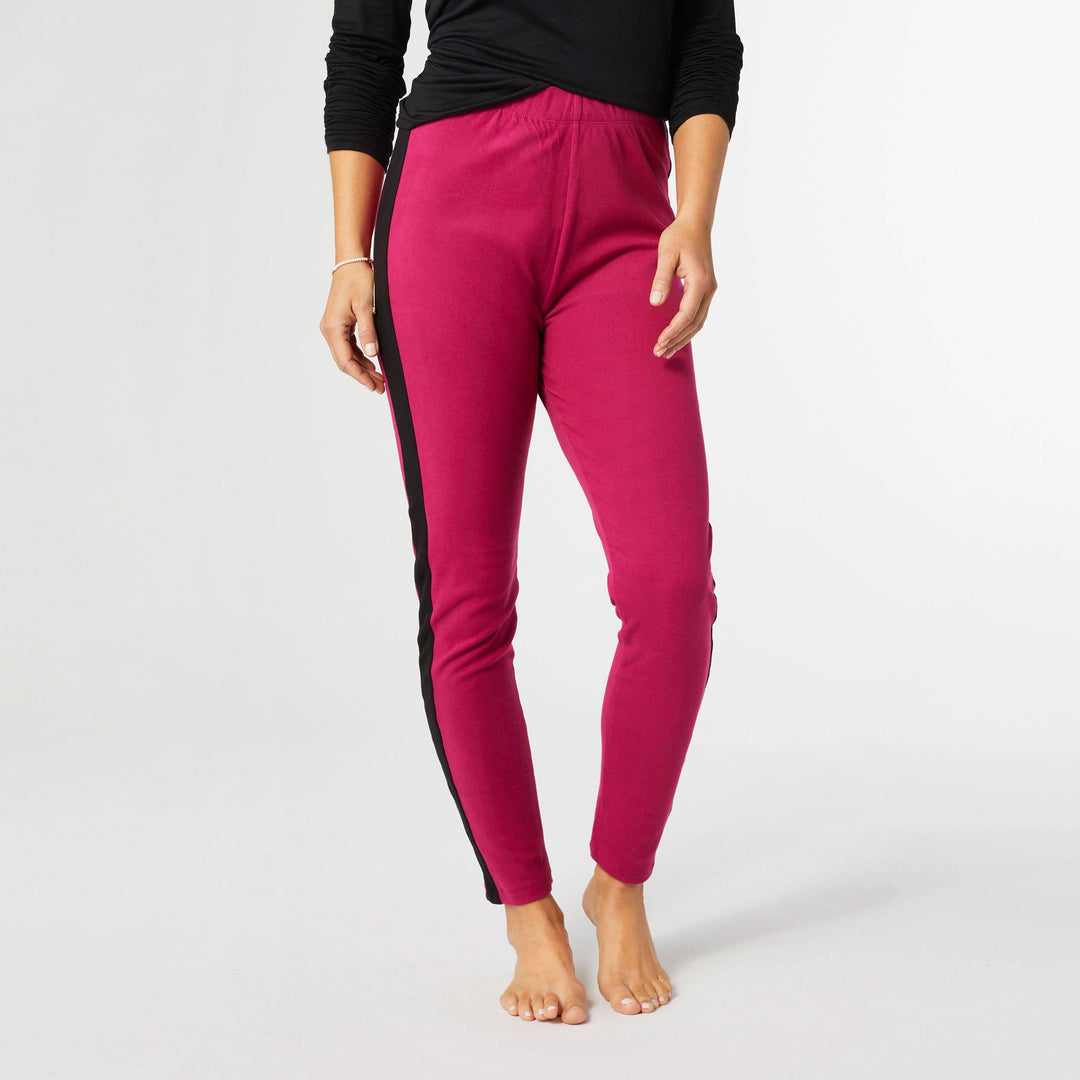 Brushed Legging with Side Stripe: Grey / S/M