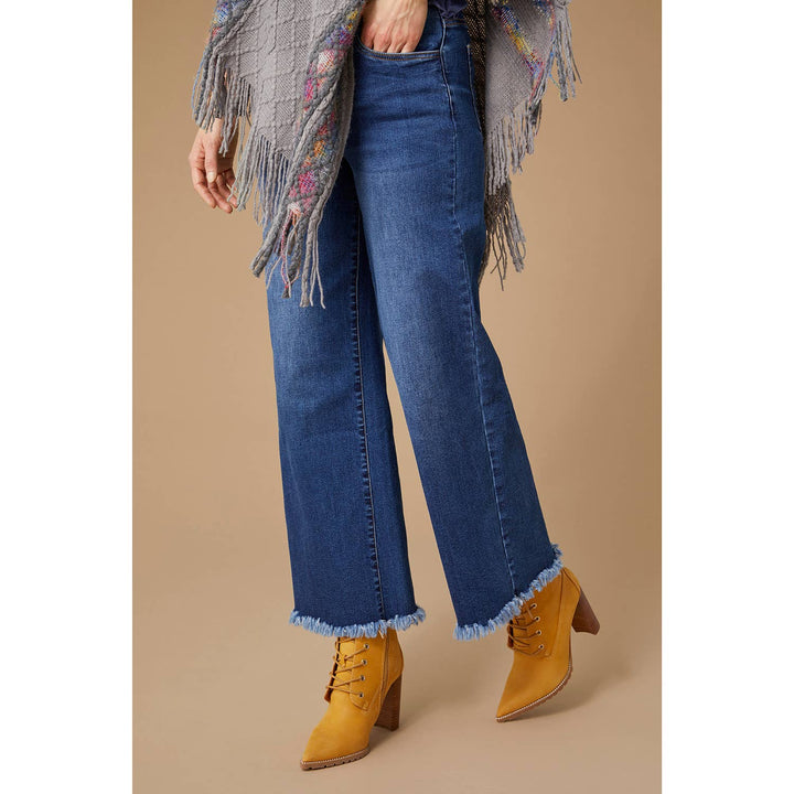 Wide Leg: M / Dark Denim