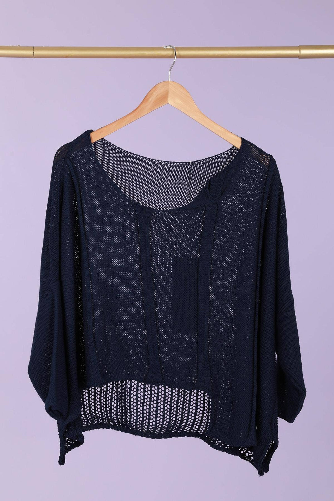61113 100% COTTON SWEATER: Beige