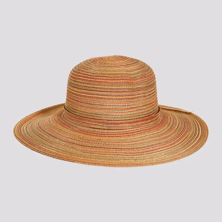 Wide Brim Straw Sun Hat: Spice