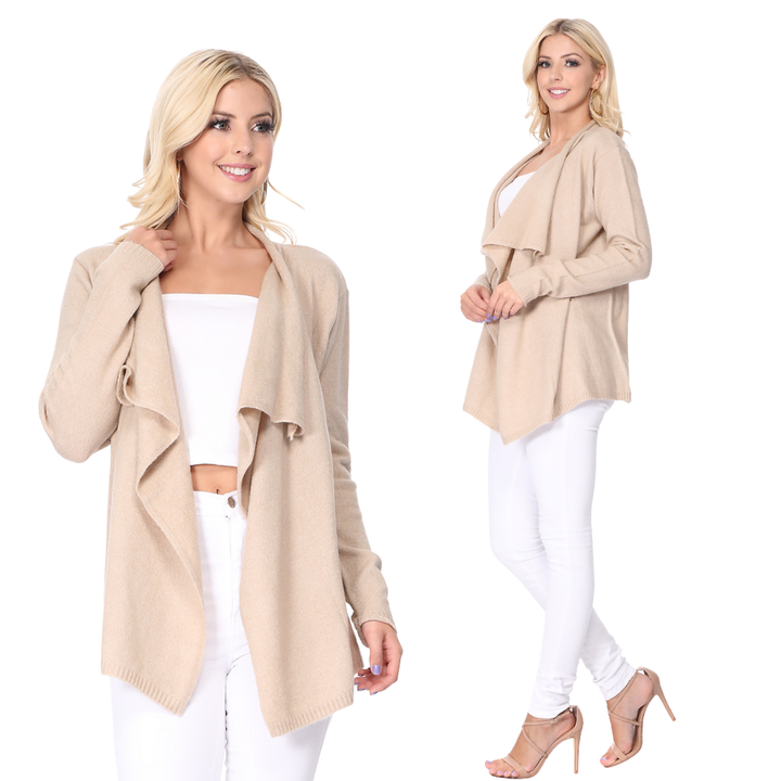Sweater Cardigan MK8218: MUSHROOM / M