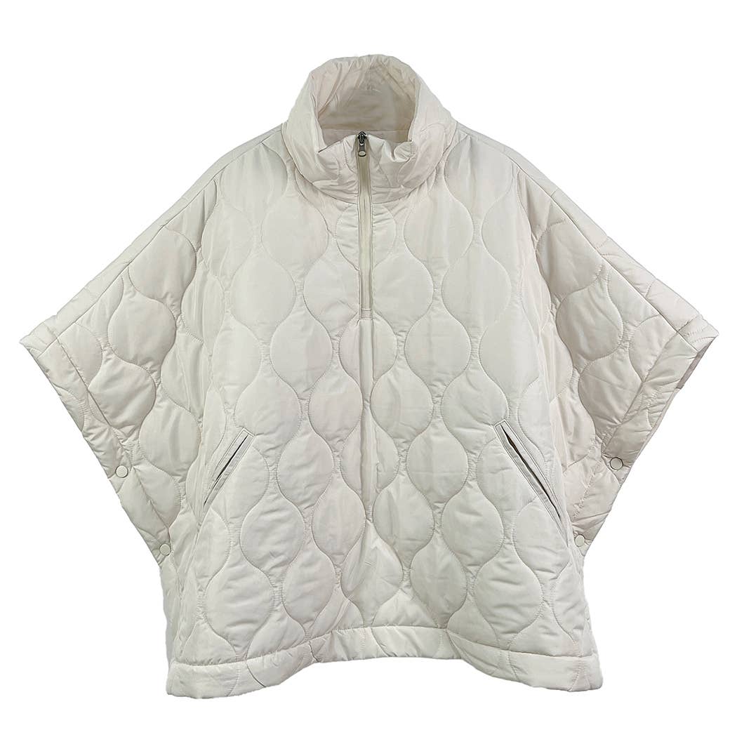 QUILT JKT/ONE SZ CHARC