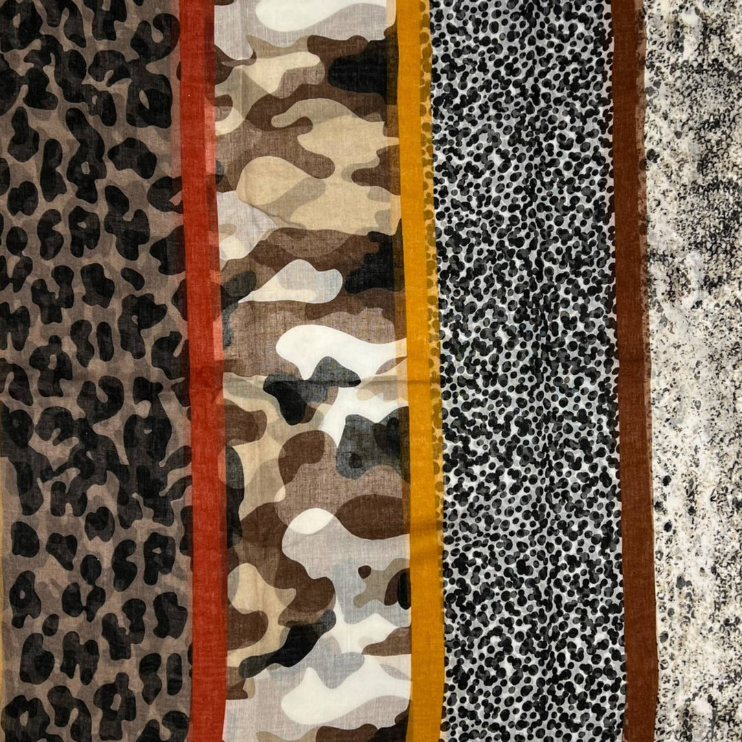 Animal print scarf: Pink