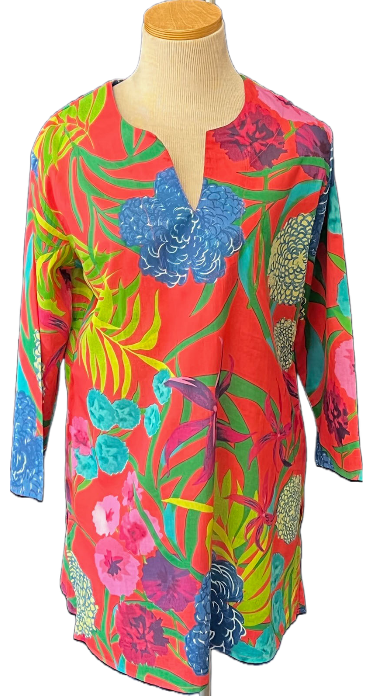 Melon Hydrangea Tunic: Large