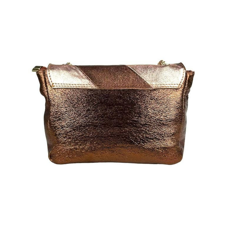 Multicolored Leather Bag: Silver