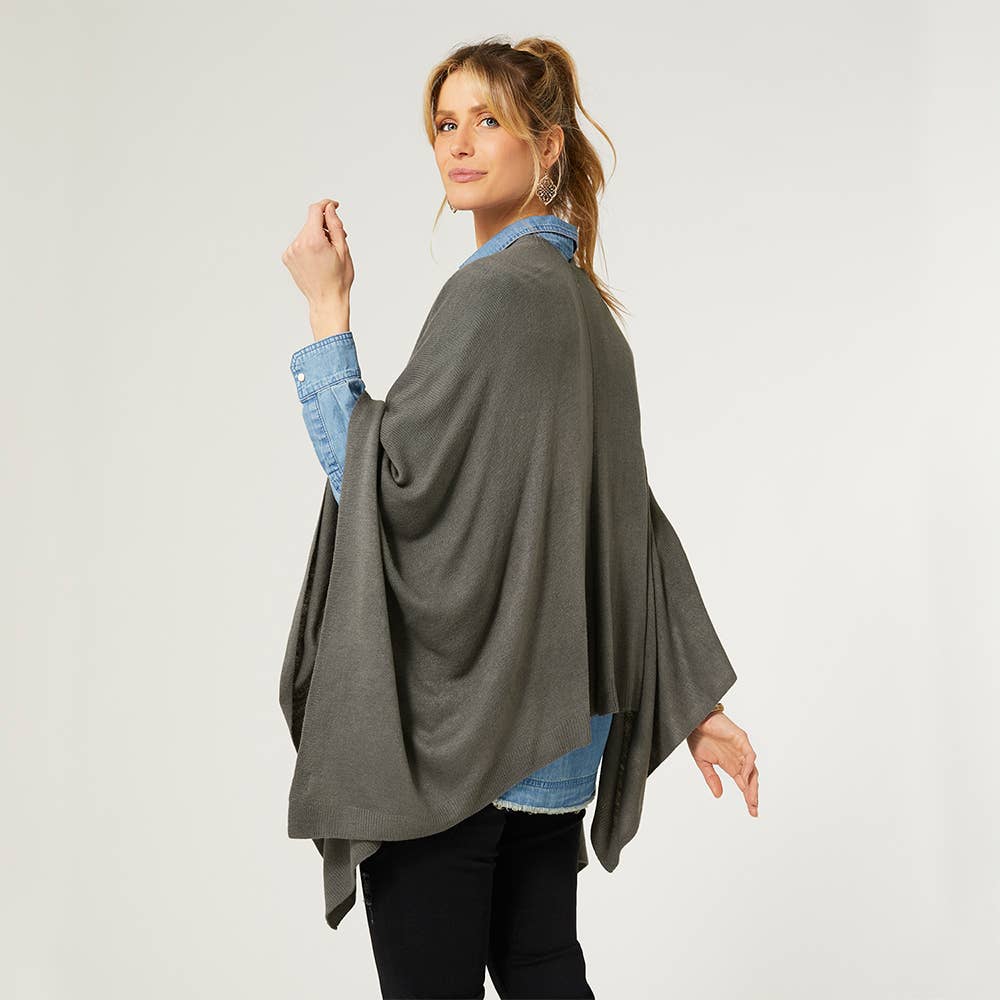 Kiara Lightweight Wrap -Cloudy Grey