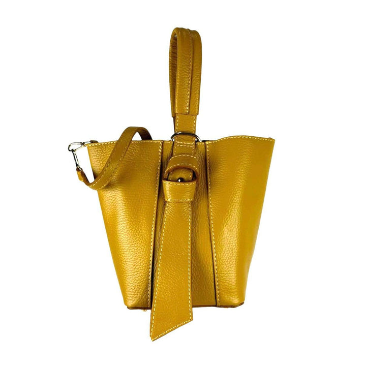 Genuine Leather Tote : Black