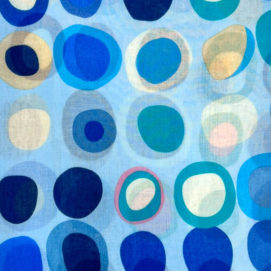 Retro style dots scarf : Beige
