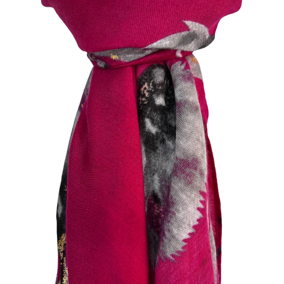 Dusty miller scarf: Black