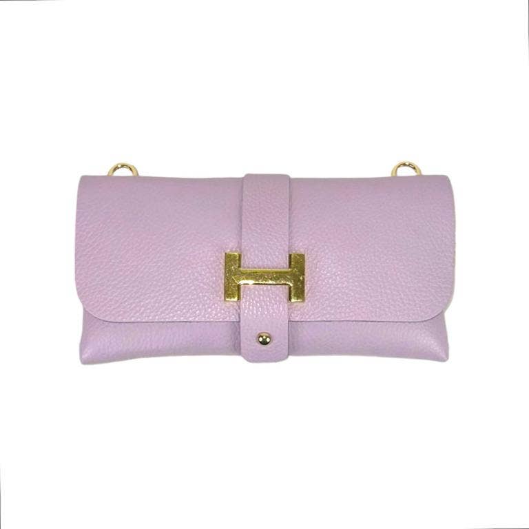 Italian Leather Bag: Suede Black