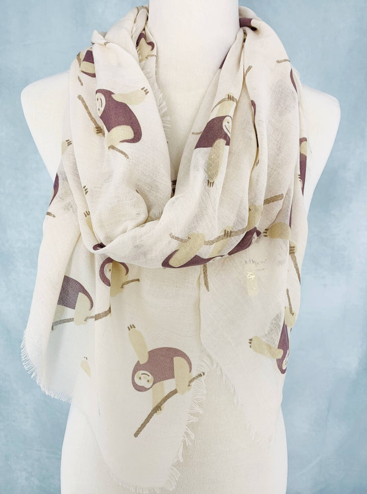 Sloth Scarf: Blue