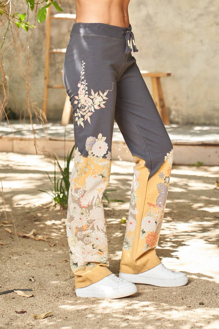 Floral Print  Pant Charcoal / L