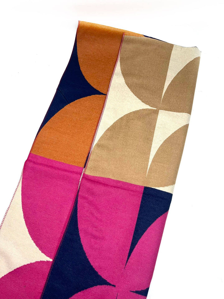 Chic Scarf with Geo Pattern: Red