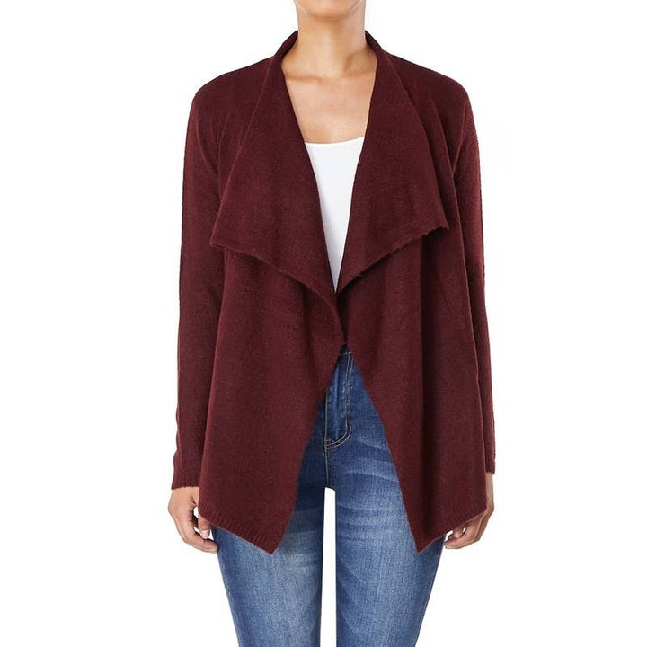 Sweater Cardigan MK8218: MUSHROOM / M
