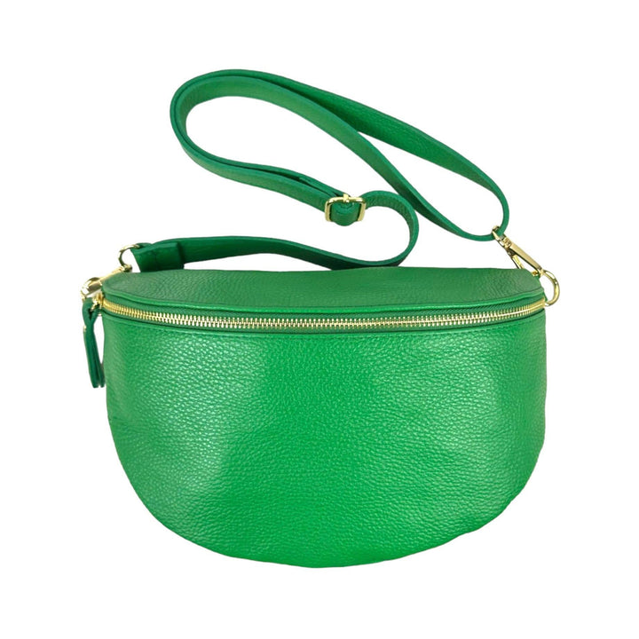 Large Italian Leather Waist Bag