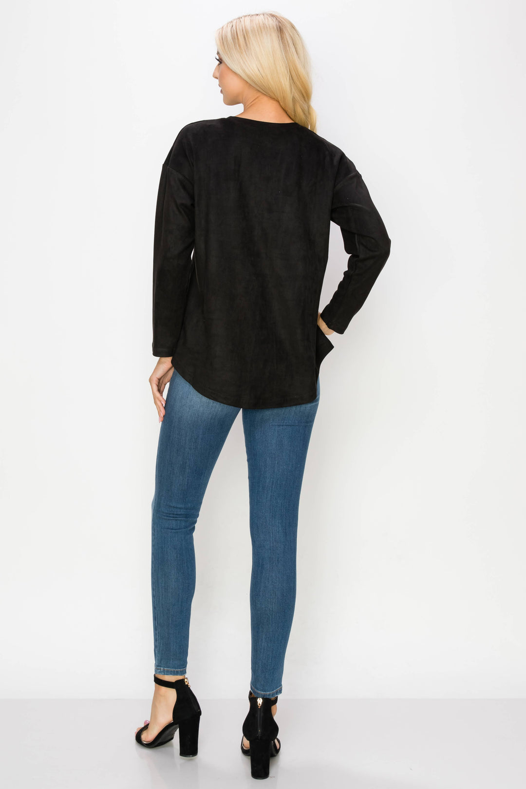 Adi Stretch Suede Top: UMBER / L / A5418