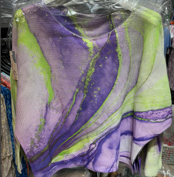C1006 Tie-dye  Sweater  : Olive