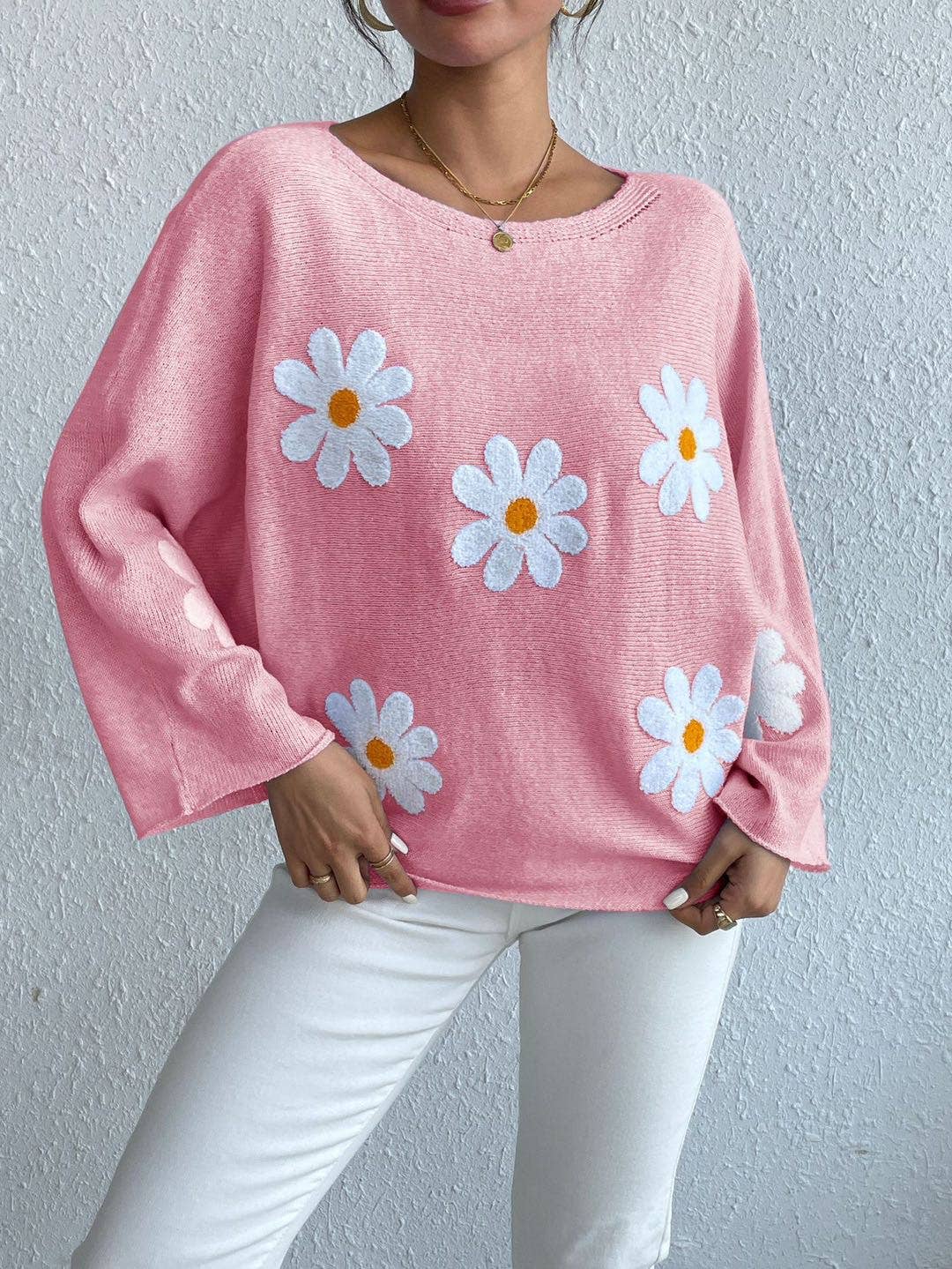 Daisy sweater: Grey / M