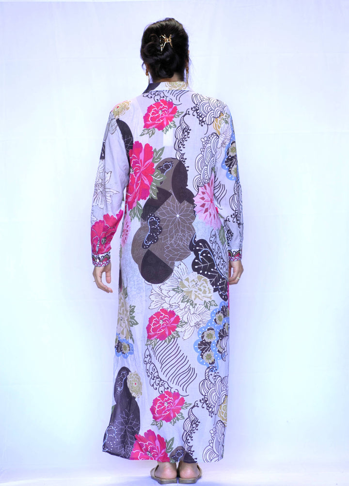 Seraphina Shirt Dress Beige Brown:/ XL