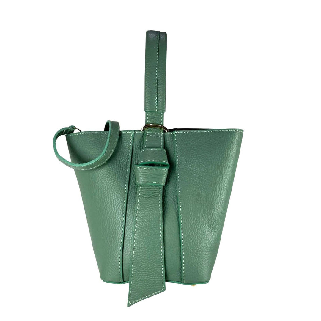 Genuine Leather Tote : Black