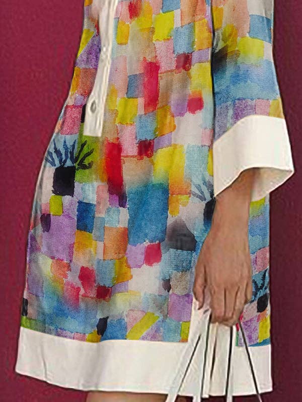 Shirt Dress: COLORFUL / L