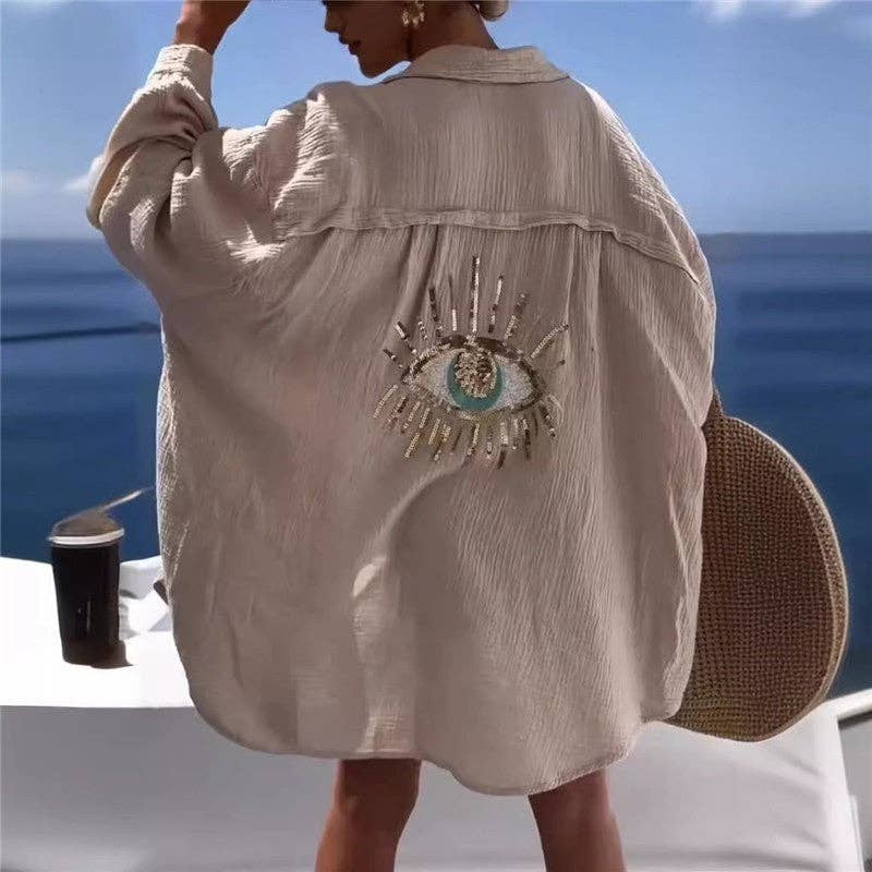 L/S Eye: PEACOCK GREEN / S