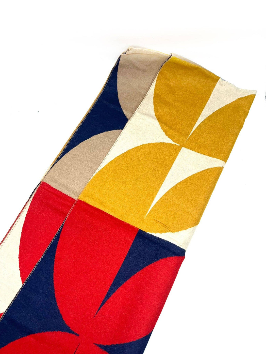 Chic Scarf with Geo Pattern: Red