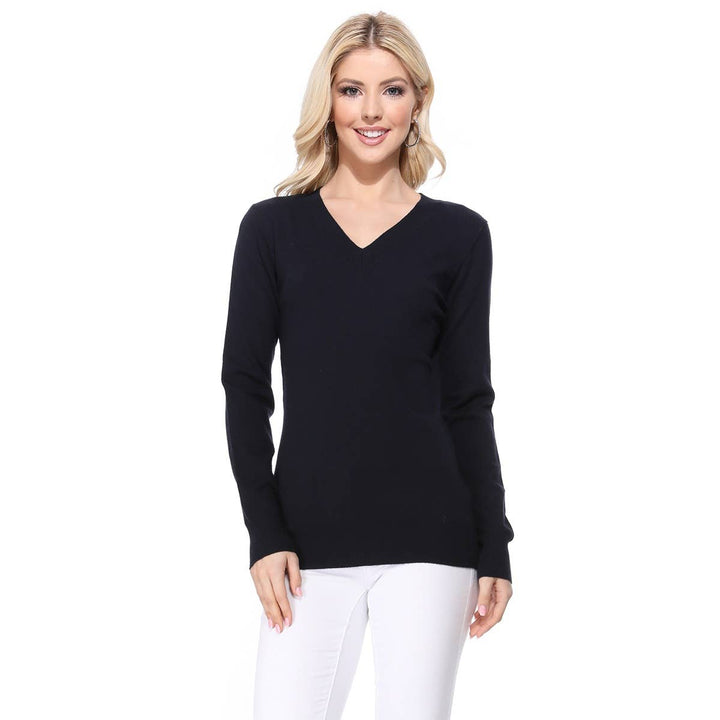 V-Neck Soft Sweater  MK5501: NAVY / S
