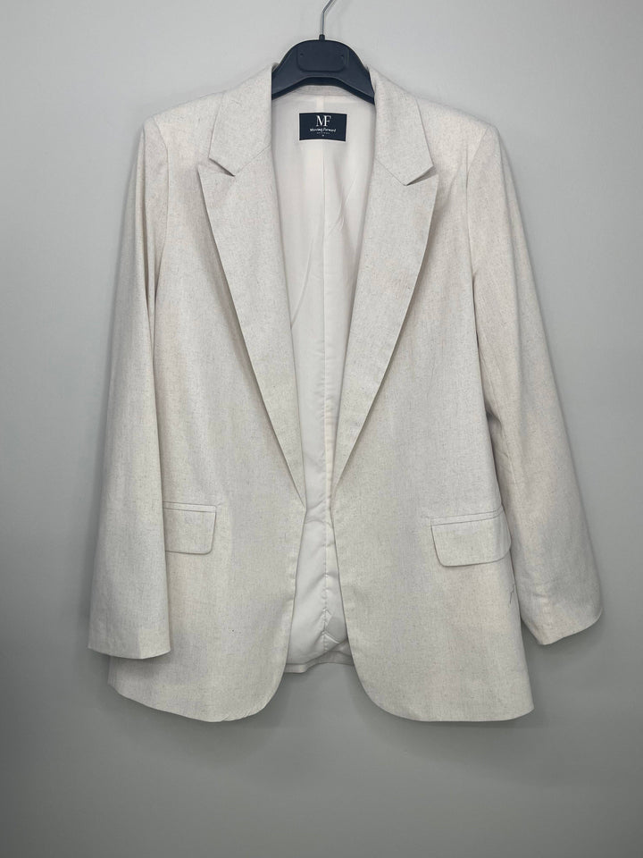 Blazer, Linen Natural, Gold Queen Bee: X-Large