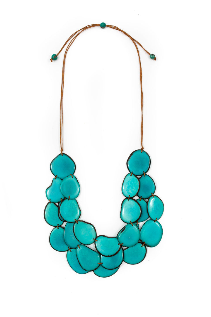 Amigas Necklace: Biscayne Bay/Royal Blue/Onyx Black